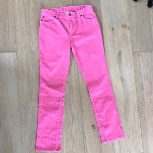 Lilly Pulitzer size 14 girls bright pink jeans
